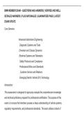 BMW MEMBER EXAM &ndash; QUESTIONS AND ANSWERS &vert; VERIFIED AND WELL &NewLine;DETAILED ANSWERS &vert; PLUS RATIONALES &vert; GUARANTEED PASS &vert; LATEST &NewLine;EXAM UPDATE