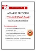 APEA Predictor Exam &lpar;PDF&rpar; &vert; &lpar;2026&rpar; FNP Questions &vert; Nursing Practice