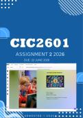 CIC2601 Assignment 2 2026 - Distinction &vert; Due 22 June 2026