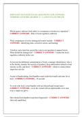 SERVSAFE MANAGER EXAM AND CERTIFICATIONS QUESTIONS AND ANSWERS &lpar;VERIFIED AND WELL DETAILED ANSWERS GRADED A&plus;&rpar; LATEST UPDATE 2025&sol;2026