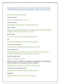 BMW MEMBERS PRACTICE TEST &vert; QUESTIONS AND ANSWERS &vert; &NewLine;VERIFIED AND ACCURATE ANSWERS &vert; LATEST EXAM UPDATE 