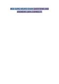 MED SURG NEURO EXAM QUESTIONS AND ANSWERS 100&percnt; CORRECT&excl;&excl;