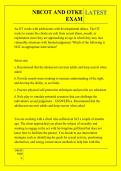 NBCOT AND OTKE &NewLine;EXAM QUESTIONS AND ANSWERS 2026 - 2027