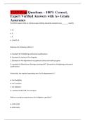 TCFP Prep Questions &ndash; 100&percnt; Correct&comma; &NewLine;Expert Verified Answers with A&plus; Grade &NewLine;Assurance 