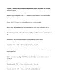 POB 6&period;02 &ndash; Working Capital Management and Business Finance Study Guide&comma; Key Concepts and Review Notes