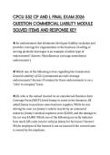 CPCU 552 CP AND L FINAL EXAM 2026&NewLine;QUESTION COMMERCIAL LIABILITY MODULE&NewLine;SOLVED ITEMS AND RESPONSE KEY