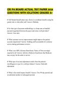 CRS PA BOARD ACTUAL TEST PAPER 2026&NewLine;QUESTIONS WITH SOLUTIONS GRADED A