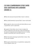 CS-7638 COMPREHENSIVE STUDY PAPER&NewLine;2026 QUESTIONS WITH ANSWERS&NewLine;GRADED A&plus;