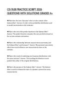 CS-7638 PRACTICE SCRIPT 2026&NewLine;QUESTIONS WITH SOLUTIONS GRADED A&plus;