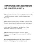 CSFA PRACTICE SCRIPT 2026 QUESTIONS&NewLine;WITH SOLUTIONS GRADED A&plus;