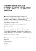 CSFA FINAL REVIEW PAPER 2026&NewLine;COMPLETE QUESTIONS AND SOLUTIONS&NewLine;GRADED A&plus;&NewLine;