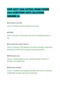 CSUF ACCT 201A ACTUAL EXAM PAPER&NewLine;2026 QUESTIONS WITH SOLUTIONS&NewLine;GRADED A&plus;