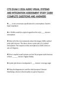CTS EXAM 3 2026 AUDIO VISUAL SYSTEMS&NewLine;AND INTEGRATION ASSESSMENT STUDY GUIDE&NewLine;COMPLETE QUESTIONS AND ANSWERS