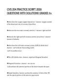 CVS 204 PRACTICE SCRIPT 2026&NewLine;QUESTIONS WITH SOLUTIONS GRADED A&plus;