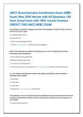 ANCC Nurse Executive Certification Exam &lpar;NEBC &NewLine;Exam&rpar; New 2026 Version with All Questions 150 &NewLine;from Actual Exam with 100&percnt; Correct Answers &NewLine;PERFECT FOR ANCC&sol;NEBC EXAM 