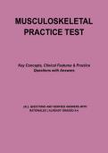 Musculoskeletal Disorders Practice Test &vert; Orthopedic Conditions Review &plus; Questions & Answers &lpar;2026&rpar;