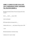 DEBBIE O CONNOR FOCUSED EXAM COPD&NewLine;2026 COMPREHENSIVE PATIENT ASSESSMENT&NewLine;FULL SOLUTION GRADED A&plus;