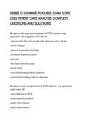 DEBBIE O CONNOR FOCUSED EXAM COPD&NewLine;2026 PATIENT CARE ANALYSIS COMPLETE&NewLine;QUESTIONS AND SOLUTIONS&NewLine;