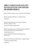 DEBBIE O CONNOR FOCUSED EXAM COPD&NewLine;2026 SOAP NOTE STUDY GUIDE QUESTIONS&NewLine;AND ANSWERS GRADED A&plus;