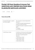 Florida 2-20 Exam Questions & Answers Test QUESTIONS AND VERIFIED SOLUTIONS &vert;2026&vert; ELABORATED &DETAILED ANSWERS&excl;&excl;&NewLine;&NewLine;