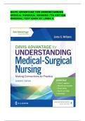 DAVIS ADVANTAGE FOR UNDERSTANDING MEDICAL SURGICAL NURSING 7TH EDITION ORIGINAL TEST BANK BY LINDA S&period;