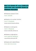 BKAT ICU EXAMS SET 2026 COMPLETE&NewLine;QUESTIONS AND ANSWERS BUNDLED&NewLine;PREMIUM RESOURCE&NewLine;