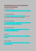 WGU D322 &vert;Introduction to IT&vert;Latest Updated Solution&colon;&NewLine;Guaranteed A&plus; Guide Solution