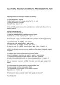 SUA FINAL REVIEW QUESTIONS AND ANSWERS 2026