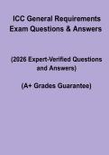 ICC General Requirements Exam Questions & Answers PDF &vert; Study Guide & Certification Prep