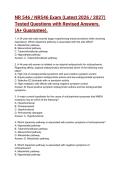 NR 546 &sol; NR546 Exam &lpar;Latest 2026 &sol; 2027&rpar; Tested Questions with Revised Answers&comma; &lpar;A&plus; Guarantee&rpar;&period;