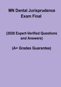 Minnesota Dental Jurisprudence Exam PDF Study Guide &vert; Law&comma; Ethics & Practice Questions