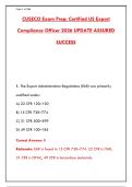 CUSECO EXAM PREP 2026 &ndash; 300&plus; PRACTICE QUESTIONS&comma; ANSWERS & RATIONALES &lpar;EAR&comma; ITAR&comma; OFAC&rpar;&NewLine;&NewLine;