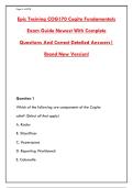 EPIC COG170 COGITO FUNDAMENTALS EXAM 2026 &ndash; 300&plus; REAL PRACTICE QUESTIONS&comma; ANSWERS & RATIONALES&NewLine;&NewLine;