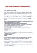 ANSC 107 All Quizzes With Complete Solutions