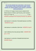 OHIO LEAD RISK ASSESSOR FINAL EXAM VERSION 1 LATEST 2026-2027 &NewLine;ACTUAL EXAM WITH COMPLETE QUESTIONS AND CORRECT DETAILED &NewLine;ANSWERS &lpar;100&percnt; VERIFIED ANSWERS&rpar; &vert;ALREADY GRADED A&plus;&vert; &vert;&vert;PROFESSOR &NewLine;VERIFIED&vert;&vert; &vert;&vert;BRANDNEW&excl;&excl;&excl;&vert;&vert;