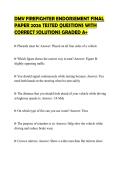 DMV FIREFIGHTER ENDORSEMENT FINAL&NewLine;PAPER 2026 TESTED QUESTIONS WITH&NewLine;CORRECT SOLUTIONS GRADED A&plus;