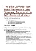 New Mexico Land Surveying & Boundary Law Test Bank 2026&sol;2027&colon; 60 Elite Practice Questions with Mentor Analysis