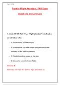 FRONTIER FLIGHT ATTENDANT EXAM PREP 2026 &ndash; 300&plus; FAR 121&sol;117 PRACTICE QUESTIONS WITH ANSWERS & RATIONALES&NewLine;&NewLine;
