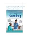Test Bank Guide For Fundamentals Of Nursing &colon; The Art And Science Of Person-Centered Care Tenth &comma; North American Edition By Carol R&period; Taylor&comma; Pamela B Lynn & Jennifer L Bartlett ALL Chapters With Complete Answers & Explanation In Every Question&NewLine;