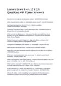 Lecture Exam 3 &lpar;ch&period; 10 & 12&rpar; Questions with Correct Answers&NewLine;&NewLine;