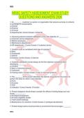 MSSC SAFETY ASSESSMENT EXAM STUDY QUESTIONS AND ANSWERS 2026
