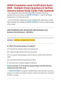 APMP Foundation-Level Certification Exam 2026 &ndash; Multiple Choice Questions & Verified Answers &lpar;Latest Study Guide&comma; Fully Updated&rpar;