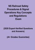 NS Railroad Safety Procedures & Signal Operations PDF &vert; Key Concepts&comma; Rules & Study Guide