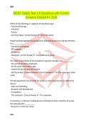 MSSC Safety Test 1-5 Questions with Correct Answers Graded A&plus; 2026