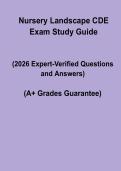 Nursery Landscape CDE PDF Study Guide &vert; Contest Exam Questions & Horticulture Prep