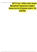 ALPP CLC Exam Certified Lactation Counselor Complete 300 Questions with Answers
