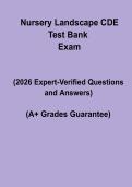 Nursery Landscape CDE Test Bank PDF &vert; Horticulture Exam Questions & Contest Prep Guide
