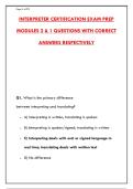 INTERPRETER CERTIFICATION EXAM PREP 2026 &ndash; 300&plus; PRACTICE QUESTIONS WITH CORRECT ANSWERS & RATIONALES &vert; PASS YOUR MEDICAL OR LEGAL INTERPRETER EXAM&NewLine;&NewLine;
