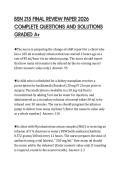 BSN 215 FINAL REVIEW PAPER 2026&NewLine;COMPLETE QUESTIONS AND SOLUTIONS&NewLine;GRADED A&plus;&NewLine;