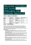 2026&sol;2027 The Elite MBA Peregrine Mastery Test Bank &vert; 60 Synthesis Questions with Mentor Analysis &vert; Ultimate Outbound Exam Prep